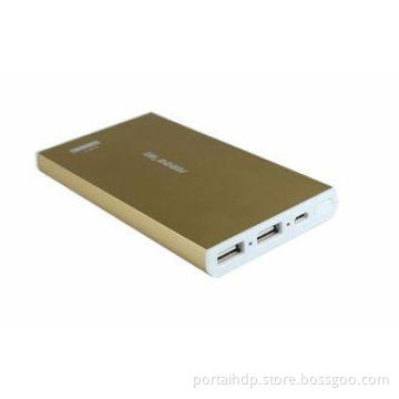 10000mAh Double USB Polymer Universal Power Bank For Mobile